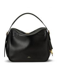 Polo Ralph Lauren Torebka 428955416001 Czarny. Czarne torebki klasyczne Polo Ralph Lauren, bez wzorów, ze skóry, bez dodatków. Za 3,399.00 zł.