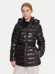 Calvin Klein Kurtka zimowa LV044D542G Czarny Regular Fit. Czarne kurtki Calvin Klein, na zimę, xxl, bez wzorów, z syntetyku, bez kaptura. Za 1,099.00 zł.