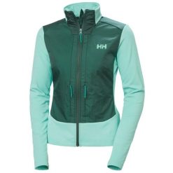 Damska bluza hybrydowa Helly Hansen Versalite. Niebieskie bluzy Helly Hansen, bez wzorów, z polaru, sportowe, bez ramiączek, bez kaptura. Za 540.50 zł.