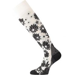 Skarpety narciarskie damskie Lasting SDD 098 Merino. Białe skarpetki LASTING, bez wzorów, z wełny. W wyprzedaży za 129.90 zł.