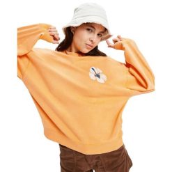 Bluza z okrągłym dekoltem dla Kobiety LINEUP Pomarańczowy. Brązowe bluzy Roxy, na zimę, m, bez wzorów, z bawełny, vintage, bez ramiączek, bez kaptura. Za 259.99 zł.
