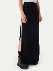 Tommy Jeans Spódnica jeansowa DW0DW22119 Czarny Regular Fit. Czarne spódnice Tommy Jeans, bez wzorów, z bawełny. Za 449.99 zł.