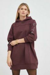 G-Star Raw sukienka kolor bordowy mini oversize. Czerwone sukienki G-Star Raw, l, bez wzorów, retro, bez kołnierzyka, bez ramiączek, mini, oversize. W wyprzedaży za 459.99 zł.