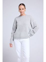 Maison Héritage Cashmere Kaszmirowy sweter w kolorze szarym rozmiar: L/XL. Szare swetry Maison Héritage Cashmere, l, bez wzorów, z kaszmiru, bez ramiączek. Za 590.20 zł.