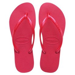 Japonki basenowe damskie Havaianas Pink Fever. Czerwone japonki Havaianas, bez wzorów, sportowe. Za 71.99 zł.