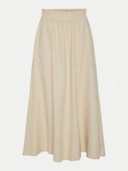 YAS Spódnica maxi Flaxy 26036370 Beżowy Regular Fit. Brązowe spódnice YAS, bez wzorów, z wiskozy, maxi. Za 189.99 zł.