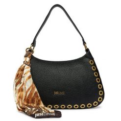 Torebka Just Cavalli. Czarne torebki klasyczne Just Cavalli, bez wzorów, klasyczne, bez dodatków. Za 759.99 zł.
