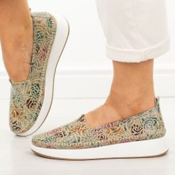 Multi skórzane półbuty damskie Filippo Dp4555/26. Żółte półbuty wsuwane Filippo, na lato, bez wzorów, z jeansu, casualowe, bez obcasa. Za 219.00 zł.