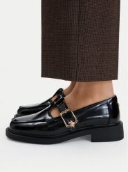 U.S. Polo Assn. Półbuty EO-PALOMA001W/GY1 Czarny. Czarne półbuty wsuwane U.S. Polo Assn., bez wzorów, ze skóry, bez obcasa, na płaskiej podeszwie. Za 259.99 zł.