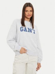 Gant Bluza Graphic 4200488 Szary Regular Fit. Szare bluzy Gant, m, bez wzorów, z bawełny, bez kaptura. Za 309.99 zł.