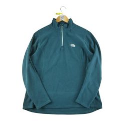 Second life - Kobaltowy polarowy sweter damski TNF - Stan dobry. Niebieskie swetry The North Face, bez wzorów, z polaru, sportowe, bez ramiączek. Za 105.71 zł.