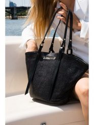 Maison héritage PARIS Shopper bag "Lumi" w kolorze czarnym - 30 x 29 x 11 cm rozmiar: onesize. Czarne shopper bag maison héritage PARIS, bez wzorów, z materiału, na ramię, bez dodatków. Za 304.99 zł.