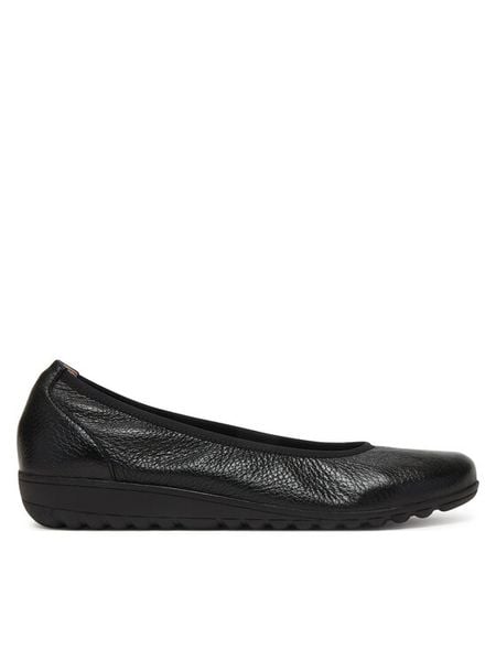Caprice Baleriny 9-22161-44 Czarny. Czarne baleriny Caprice, bez wzorów, ze skóry, bez obcasa, bez zapięcia. Za 241.99 zł.