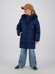 Vingino Płaszcz pikowany w kolorze granatowym rozmiar: 116. Niebieskie płaszcze Vingino, bez wzorów, bez kaptura. Za 304.99 zł.