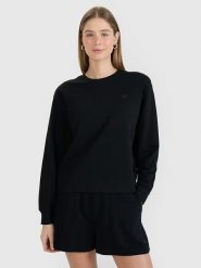 4F Bluza w kolorze czarnym rozmiar: L. Czarne bluzy 4f, l, bez wzorów, bez kaptura. Za 79.40 zł.