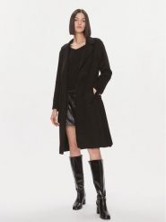 Liu Jo Płaszcz wełniany MF3242 T4627 Czarny Regular Fit. Czarne płaszcze Liu Jo, bez wzorów, z syntetyku, bez kaptura. Za 2,039.00 zł.