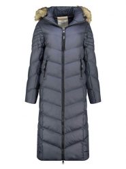 Canadian Peak Płaszcz zimowy "Capucineak" w kolorze granatowym rozmiar: L. Niebieskie płaszcze Canadian Peak, na zimę, l, bez wzorów, z puchu, bez kaptura. Za 292.20 zł.