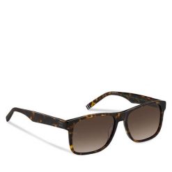 Okulary przeciwsłoneczne Tommy Hilfiger. Brązowe okulary przeciwsłoneczne Tommy Hilfiger, bez wzorów. Za 470.99 zł.