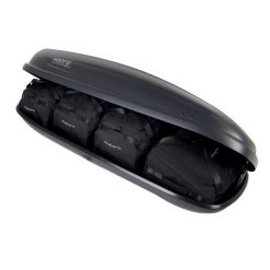 Torby Do Boksu Dachowego Hapro Traxer 6.2 4Szt Kjust. Czarne torby podróżne KJUST, bez wzorów. Za 801.00 zł.