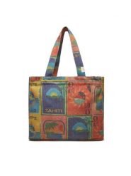 Roxy Torebka Atlas ERJBT03417 Kolorowy. Shopper bag Roxy, bez wzorów, z bawełny, bez dodatków. Za 179.99 zł.