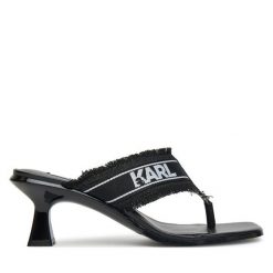 Japonki KARL LAGERFELD. Czarne japonki KARL LAGERFELD, bez wzorów. Za 599.99 zł.