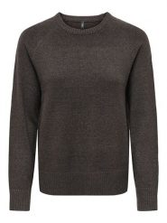 ONLY Sweter w kolorze antracytowym rozmiar: L. Czarne swetry ONLY, l, bez wzorów, bez ramiączek. Za 89.95 zł.