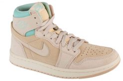 Buty sportowe Sneakersy damskie, Air Jordan 1 W Zoom CMF 2. Brązowe buty treningowe Jordan, bez wzorów, z materiału, bez zapięcia, trekkingowe. Za 509.99 zł.