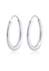 Elli Elli Kolczyki Creole Hänger Geo Basic Trend Oval Cool 925 Silber Kolczyki koła 1 ct Damski. Szare kolczyki Elli, srebrne. Za 243.99 zł.