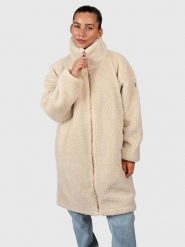 Brunotti Kurtka polarowa "Cervinia" w kolorze beżowym rozmiar: L. Brązowe kurtki Brunotti, l, bez wzorów, z polaru, bez kaptura. Za 217.99 zł.