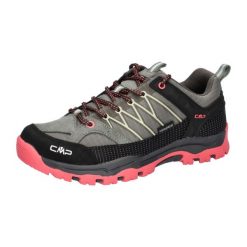 Buty trekkingowe damskie CMP Rigel Low wodoodporne. Czerwone buty trekkingowe CMP, bez zapięcia. Za 403.99 zł.