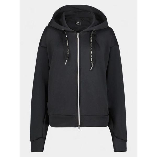 Sweter damski Luhta Halma. Czarne swetry Luhta, bez wzorów, z polaru, sportowe, bez ramiączek. Za 429.00 zł.