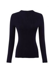 Marie Lund sweter z koronkowej dzianiny Kobiety niebieski, L. Niebieskie swetry Marie Lund, l, bez wzorów, z dzianiny, bez ramiączek. Za 199.95 zł.