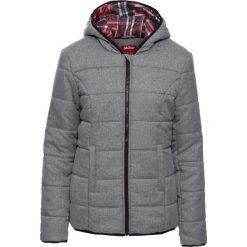 Kurtka pikowana na podszewce w kratę bonprix szary melanż. Kurtki marki QUECHUA. Za 119.99 zł.