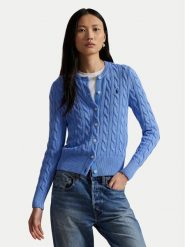 Polo Ralph Lauren Kardigan 211971868009 Błękitny Slim Fit. Niebieskie swetry Polo Ralph Lauren, xs, bez wzorów, z bawełny, bez ramiączek. Za 1,199.00 zł.