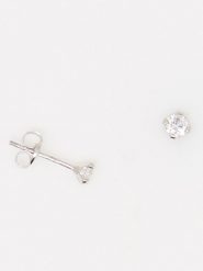 OR ÉCLAT Złote kolczyki-wkrętki "Simply You" z kryształami rozmiar: onesize. Szare kolczyki Or Éclat, z cyrkonią, złote. Za 282.99 zł.