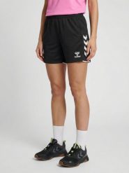 Damskie spodenki treningowe Hummel Core 2.0. Białe szorty sportowe Hummel, bez wzorów, z materiału, z standardowym stanem, na fitness i siłownię. Za 219.50 zł.