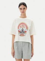 JDY T-Shirt Carla 15341561 Biały Regular Fit. Białe t-shirty JDY, m, bez wzorów, z bawełny, bez kołnierzyka, bez ramiączek. Za 69.99 zł.