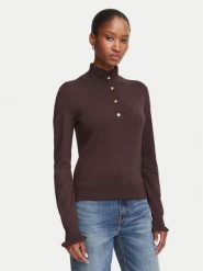 Marella Sweter Onde 2625366101 Brązowy ciemny Regular Fit. Brązowe swetry Marella, l, bez wzorów, z wiskozy, bez ramiączek. Za 554.99 zł.