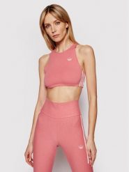 Adidas Biustonosz sportowy Fakten Bra GN4383 Różowy. Czerwone biustonosze sportowe adidas, bez wzorów, z bawełny, do biegania. Za 59.99 zł.