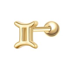 Glanzstücke München Piercing Sterling Silber gelbgold Kolczyki 1 ct Damski. Żółte kolczyki Glanzstücke München, pozłacane. Za 110.49 zł.