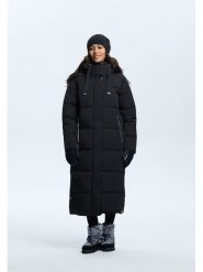 LUHTA Płaszcz zimowy "Heinis" w kolorze czarnym rozmiar: 38. Czarne płaszcze Luhta, na zimę, bez wzorów, z puchu, bez kaptura. Za 590.20 zł.