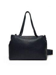 Valentino Torebka Blossom Re VBS8P201 Granatowy. Niebieskie torebki klasyczne Valentino, bez wzorów, ze skóry, bez dodatków. Za 399.99 zł.