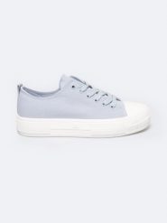 Trampki damskie niskie niebieskie RR274078 401. Niebieskie trampki BIG STAR, bez wzorów, eleganckie, bez zapięcia. W wyprzedaży za 89.00 zł.