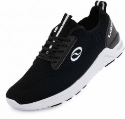 Damskie buty sportowe Loap Eolina czarne. Czarne buty treningowe ÀLG, na jesień, bez wzorów, z dzianiny, bez zapięcia, trekkingowe. Za 178.99 zł.
