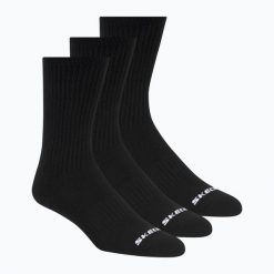 Skarpety SKECHERS Non Tery Crew Arch Support 3. Czarne skarpetki Skechers, bez wzorów, z bawełny. Za 47.99 zł.