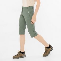 Spodnie 3/4 damskie VIKING Expander 3/4 Lady. Zielone szorty Viking, bez wzorów, sportowe. Za 241.67 zł.