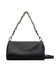 Valentino Torebka Lena VBSACG09 Czarny. Czarne listonoszki Valentino, bez wzorów, ze lnu, bez dodatków. Za 749.99 zł.
