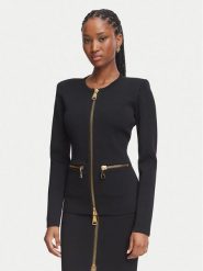Elisabetta Franchi Marynarka MK-68B-66E2-V590 Czarny Slim Fit. Czarne marynarki i żakiety Elisabetta Franchi, bez wzorów, bez ramiączek. Za 2,519.00 zł.