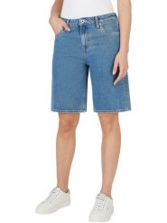 Pepe Jeans Bermudy dżinsowe w kolorze niebieskim rozmiar: W24. Niebieskie szorty Pepe Jeans, z aplikacjami, z jeansu, klasyczne. Za 150.02 zł.