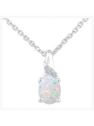 Revoni Złoty naszyjnik z diamentową zawieszką - dł. 45 cm rozmiar: onesize. Szare naszyjniki Revoni, z materiału, z diamentem, złote. Za 569.68 zł.